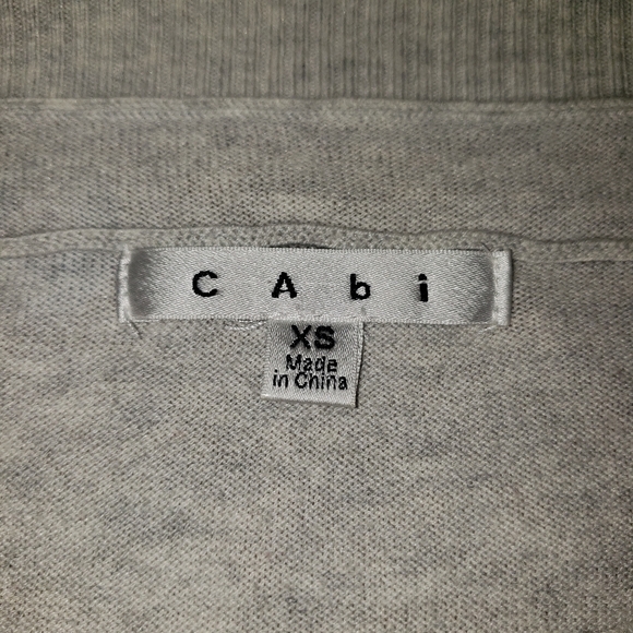 CABI SILK BLEND GRAY BATEAU NECKLINE SWEATER SIZE XS - Picture 4 of 7